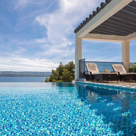 Luxury Seafront Villa With Heated Pool, Jacuzzi, Sea View, 150 M From Beach Stanici Luaran gambar