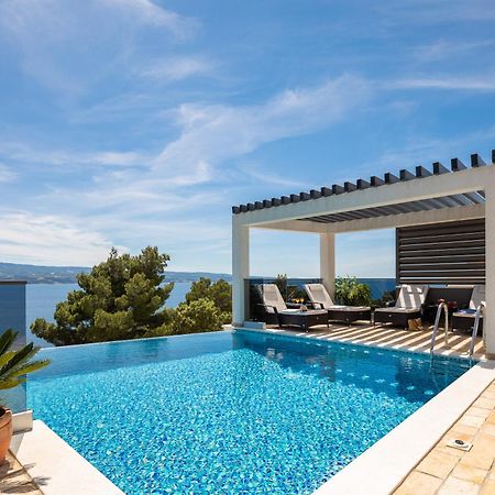 Luxury Seafront Villa With Heated Pool, Jacuzzi, Sea View, 150 M From Beach Stanici Luaran gambar